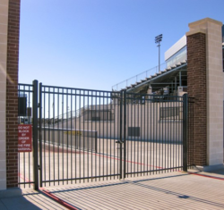 industrial fencing with gate installed in Milwaukee