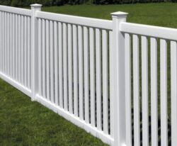 contemporary vinyl picket fence installation Milwaukee