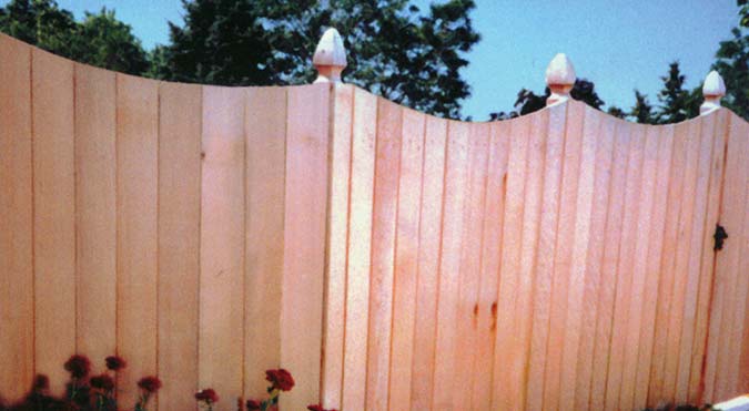 privacy fence in front yard