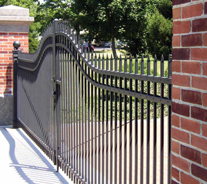 commercial iron fence gate 