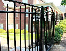 decorative aluminum fencing with gate