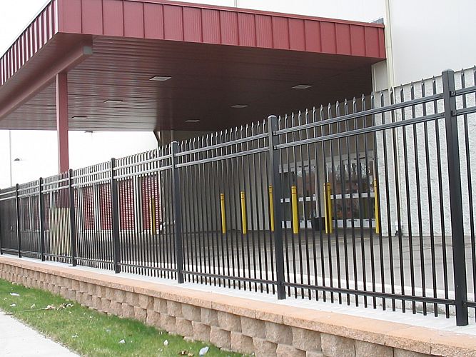 commercial fence installation by our Milwaukee commercial fencing contractors